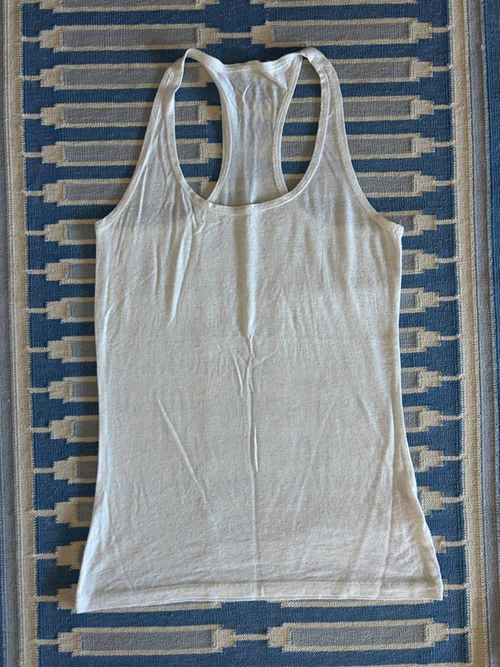 ONLY HEARTS NYC by Helena Stuart  White Racerback Tank Top size small